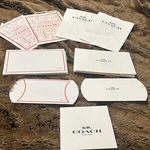 4 Coach Gift Bags 5 Coach Boxes